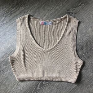 Free People Beach Knit Crop Top